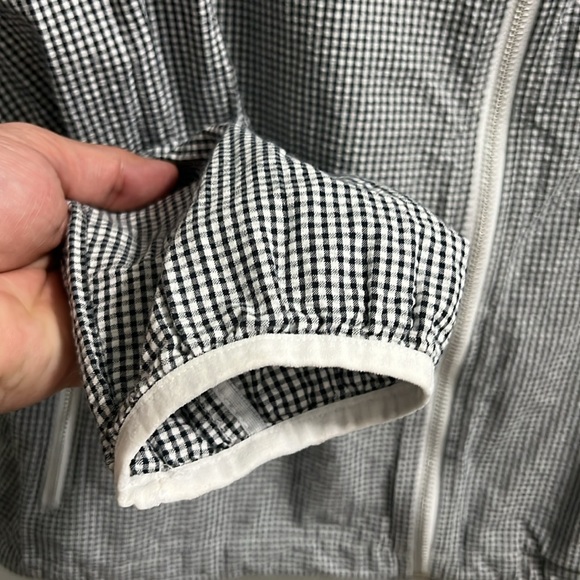 Vintage Nike Men's New Sptcas Firefly Seersucker Black White Zip-Up Jacket - Picture 5 of 14